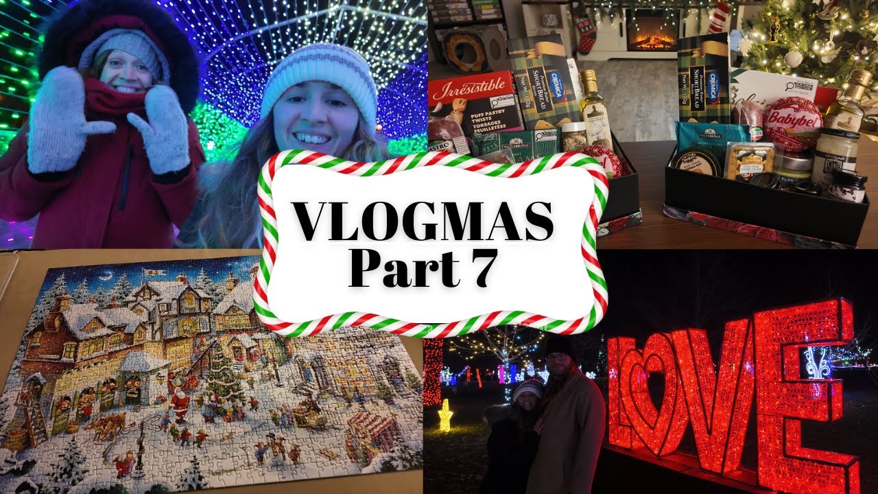 VLOGMAS Part 7 - Making A DIY Christmas Hamper & Windsor Lights in the Park!