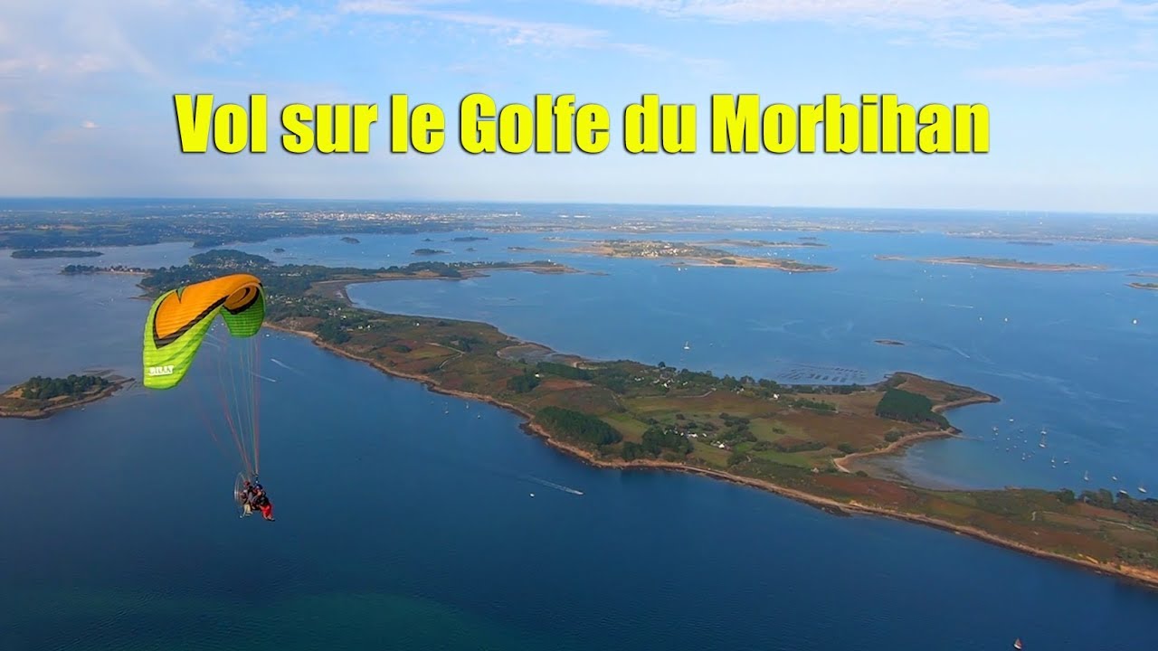 Vol sur le Golfe du Morbihan avec Jerôme Houyvet / paramotor flight in a beautyfull place in france
