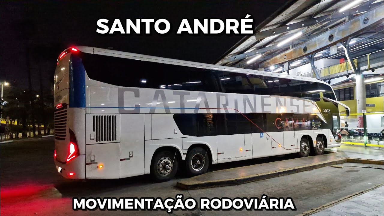 ÔNIBUS NO ABC PAULISTA ! MOVIMENTO DE ÔNIBUS NO TERMINAL RODOVIÁRIO DE SANTO ANDRÉ ( SP )
