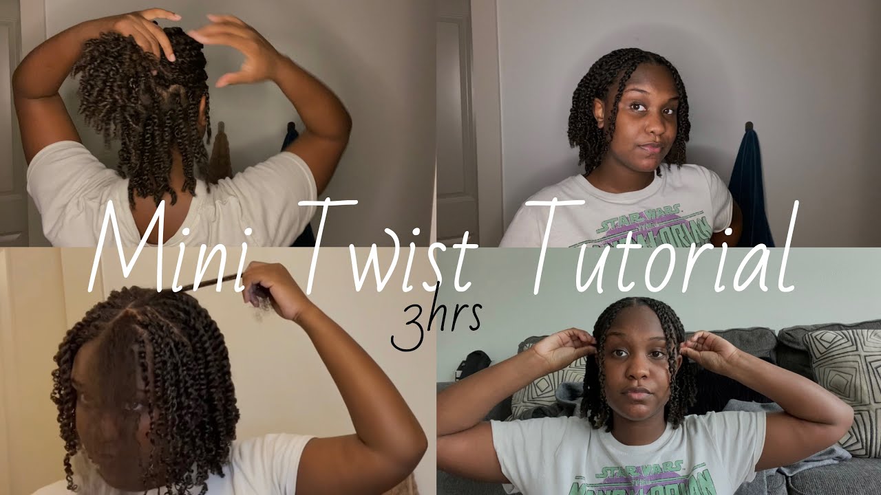 How to mini twist on natural wet hair in 3 HOURS 😱| you will never waste time again!