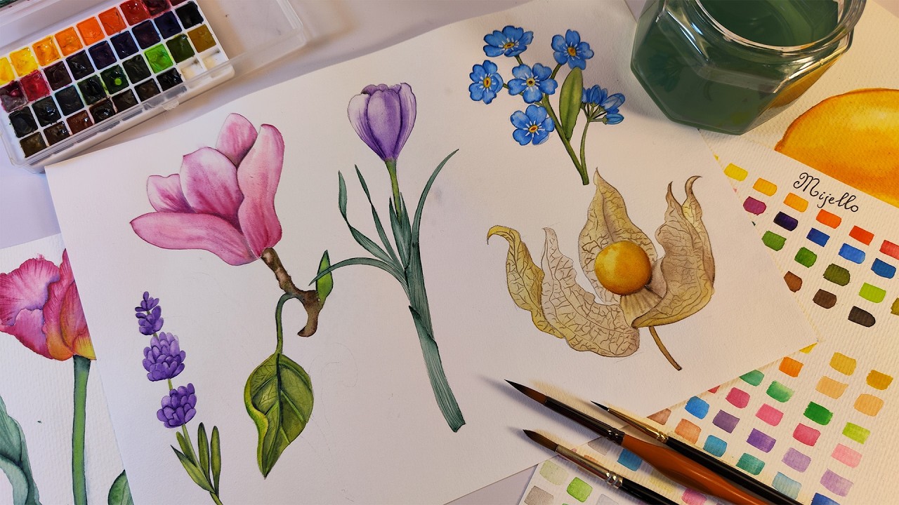 Unleash Your Creativity: Step-by-Step Botanical Watercolor Tutorial