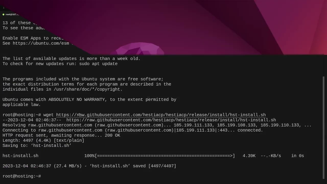 Proyecto de hosting - parte 2