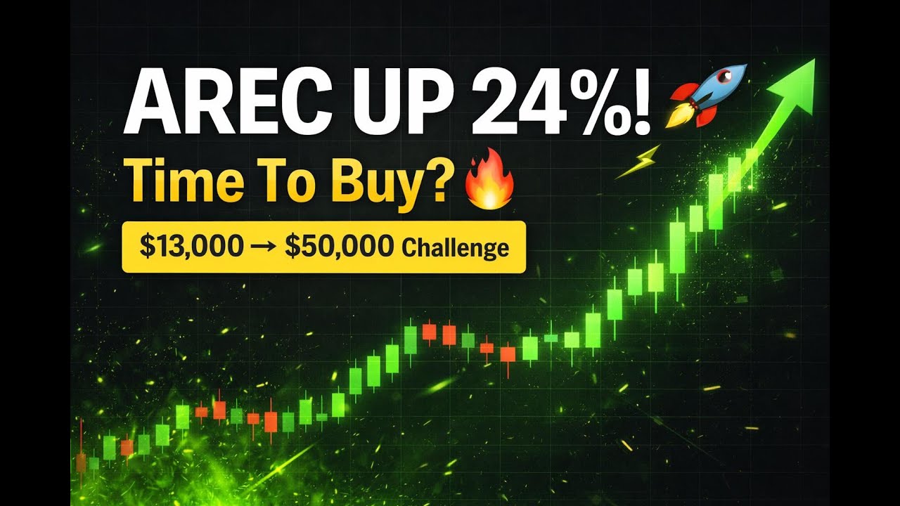 AREC Stock EXPLODES 22% 🔥 | How I Turned 4 Shares into 75