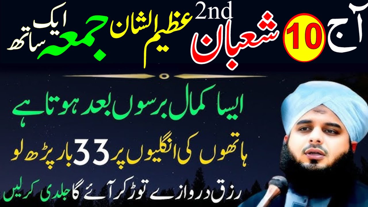 10 Shaban 2nd Jumma | Surah Kausar & Surah Ikhlas 33 Baar | Rizq Aur Barkat Ka Wazifa