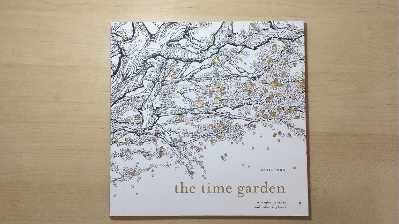 The Time Garden: A Magical Journey and Colouring Book - UK Version Korean Coloring Book Flip Through