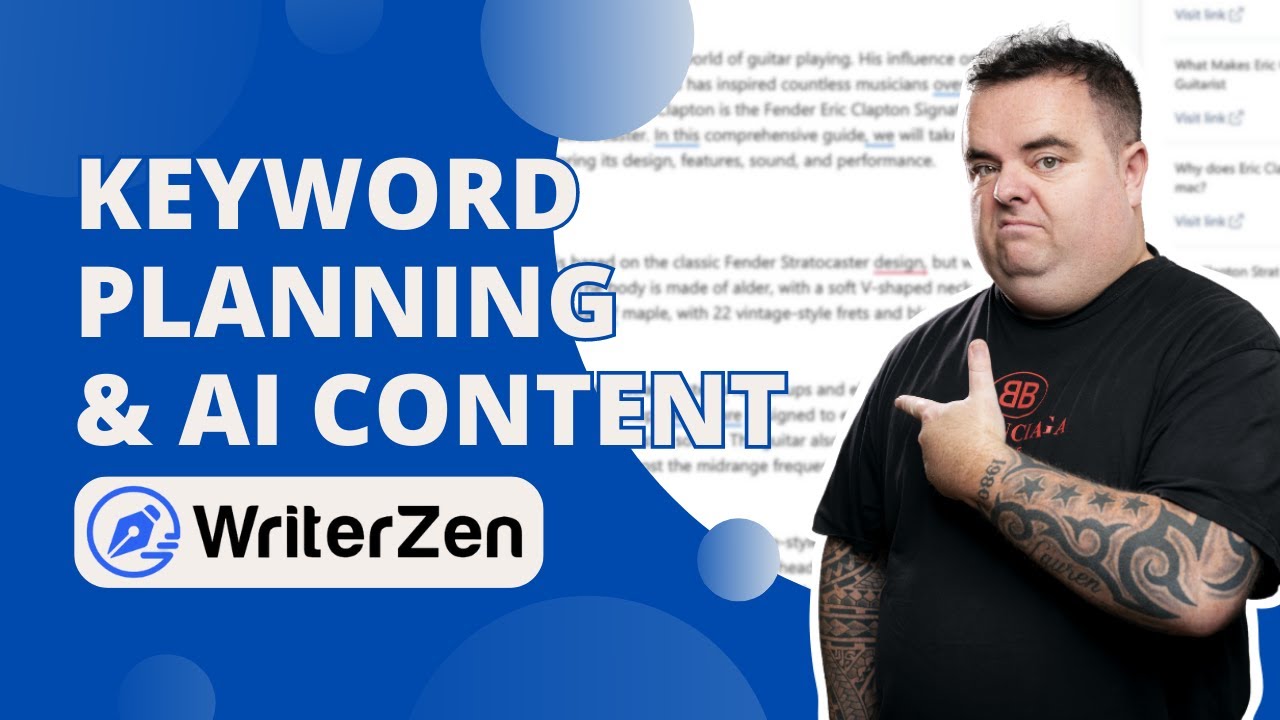 AI content and Keyword Planning with WriterZen