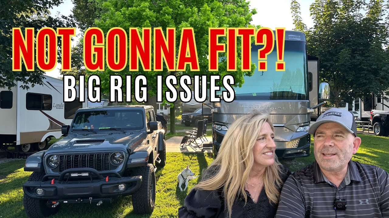 We Almost Left! Our RV Site Was TOO SMALL
