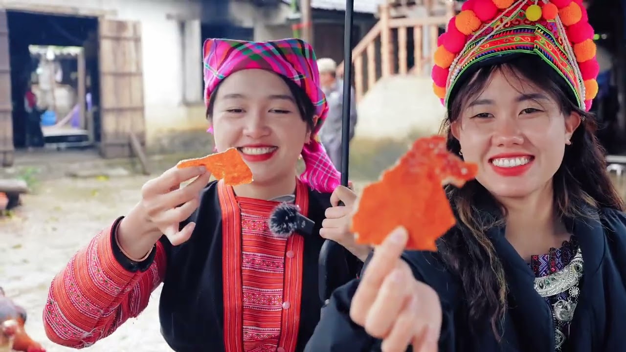 ĂN LỢN QUAY XEM RƯỚC Ở LỄ HỘI NÁ NHÈM LẠNG SƠN CÙNG CHỊ EM BẾP TRÊN BẢN |CHỢ PHIÊN TÂY BẮC