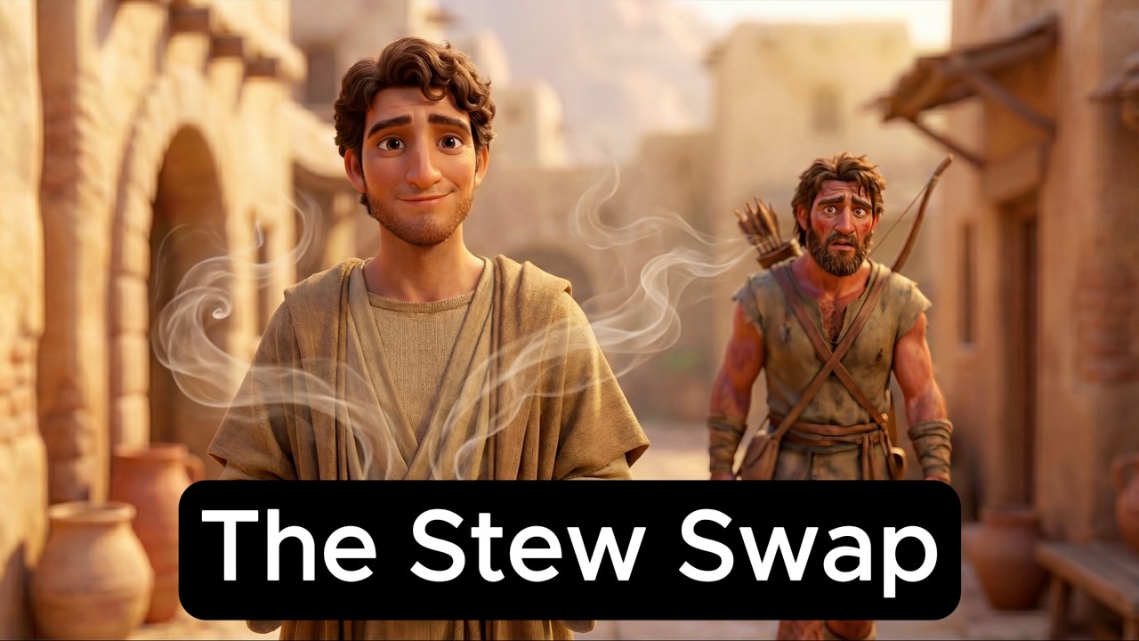 Jacob Buys Esau's Birthright Bible Story  – “The Stew Swap” (Lyric Video) | Shout For Joy Music