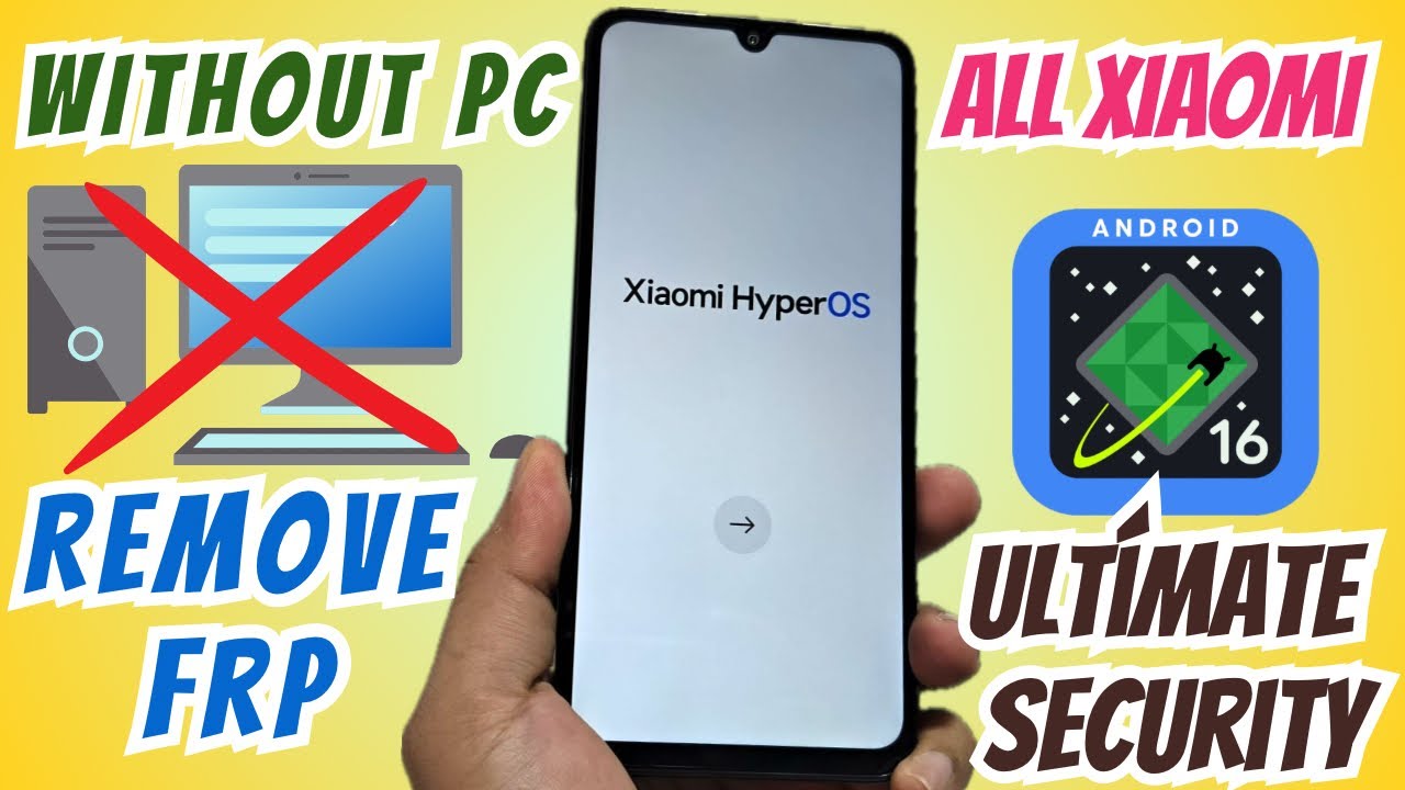 МАКСИМАЛЬНАЯ БЕЗОПАСНОСТЬ БЕЗ ПК Xiaomi redmi FRP bypass Account Google Remove ANDROID 16-15-14