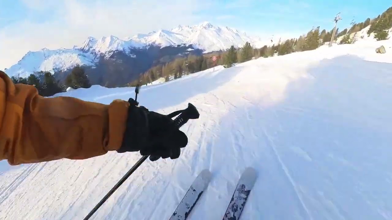 Ski Les Arcs | Mont Blanc → Arolles → Arpette → Arc 1600 | Insta360 360°