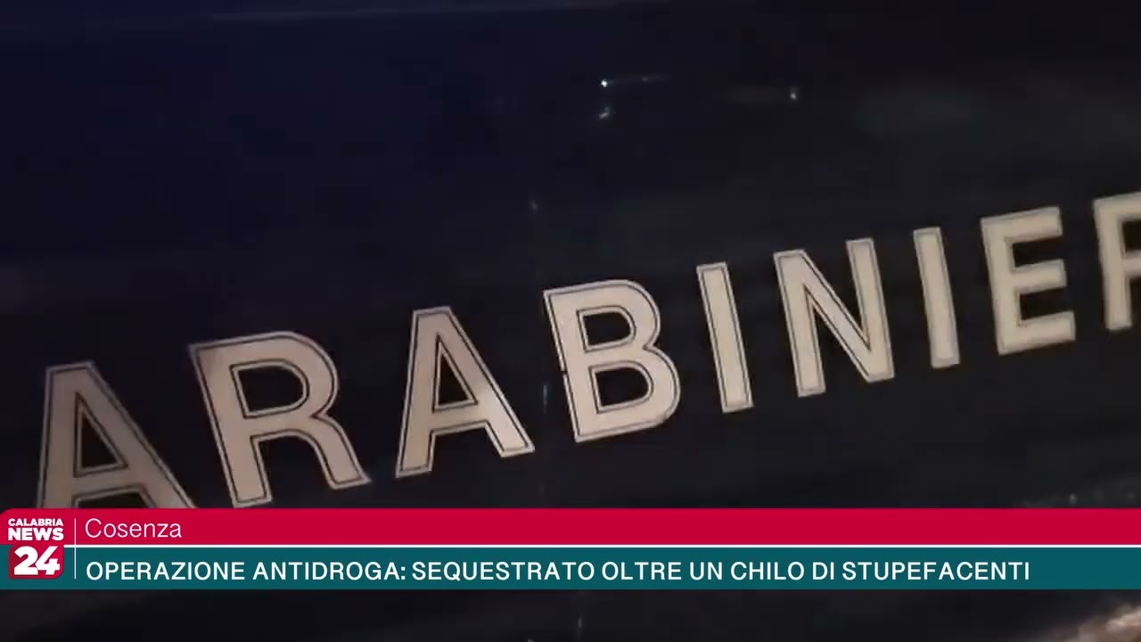 Cosenza - Operazione antidroga: sequestrato oltre un chilo di stupefacenti