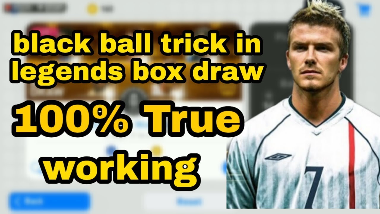 Black ball trick in legends box draw