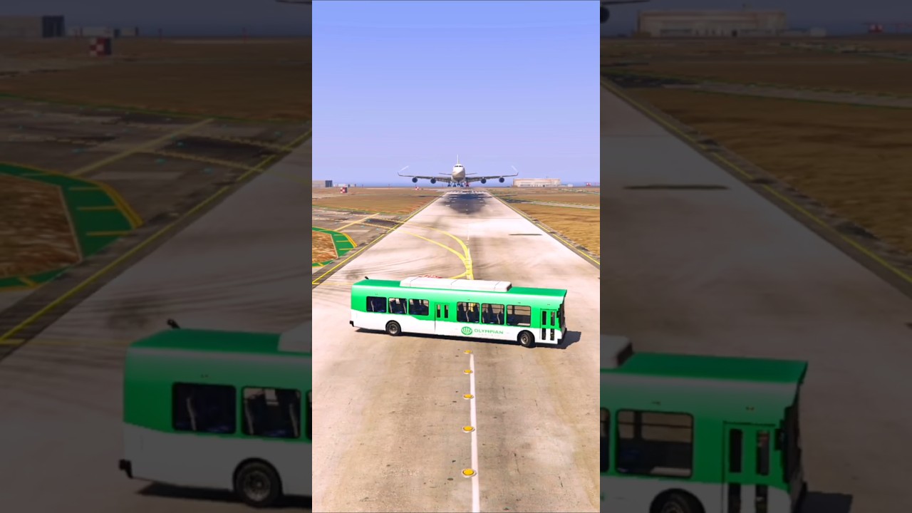 The Runway is Cleared by Airport Personnel in A Hurry | Grand Theft Auto V ||