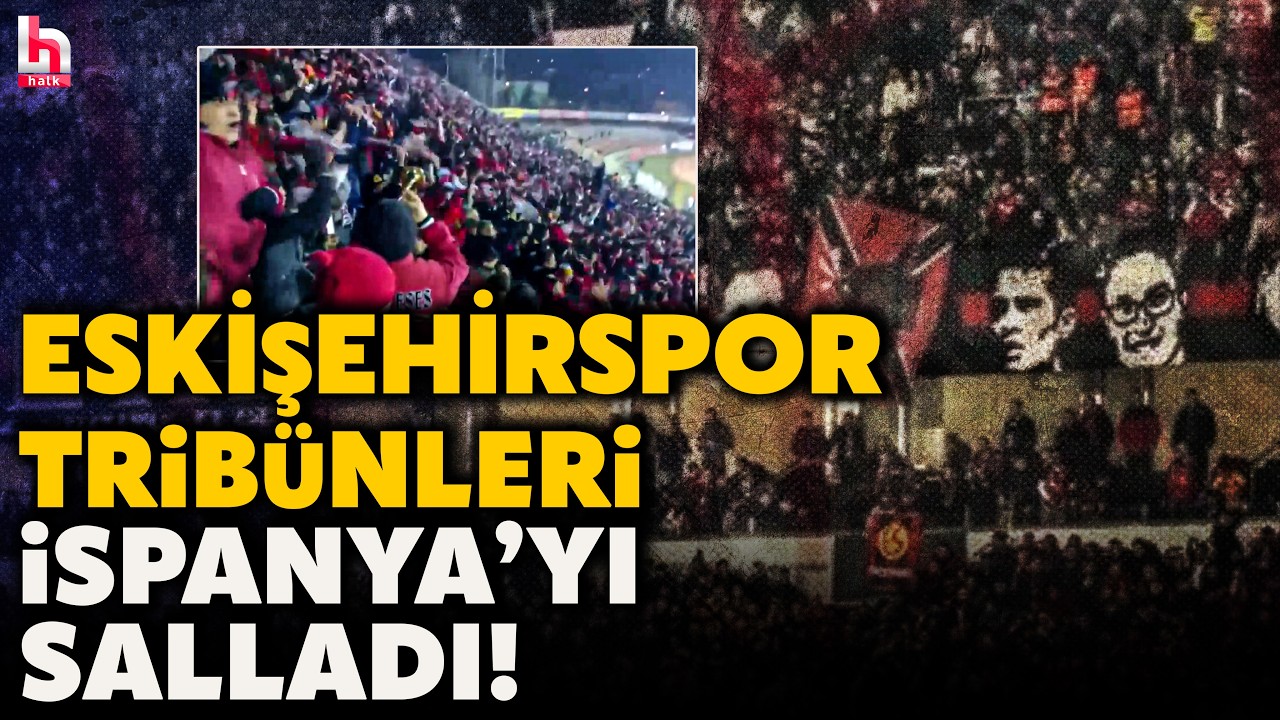 Eskişehirspor tribünleri İspanya'yı mest etti! Trump'a resti çeken Pedro Sanchez'e Es-Es'ten destek!