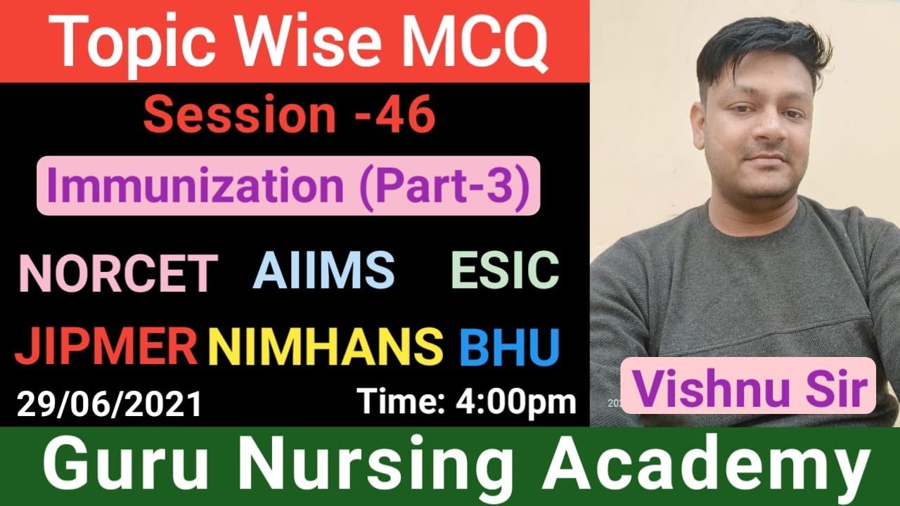 Immunization/Cold chain/Vaccine / NORCET 2021/AIIMS/MCQ WITH RATIONALE