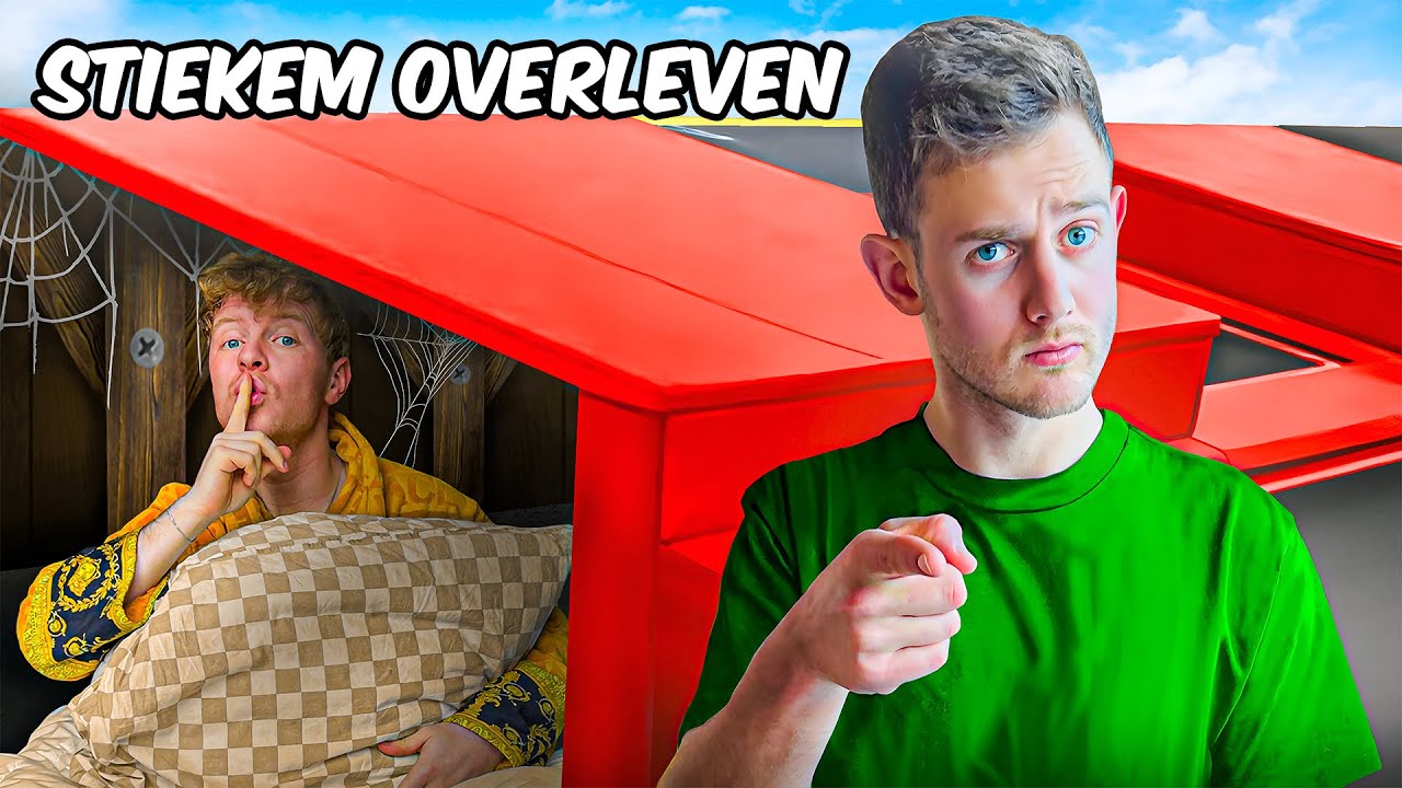 Stiekem Overnachten in een GESLOTEN Trampolinepark!