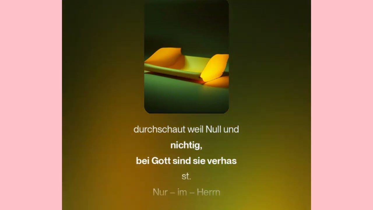 Nur im Herrn - (1.Korinther 7:39)