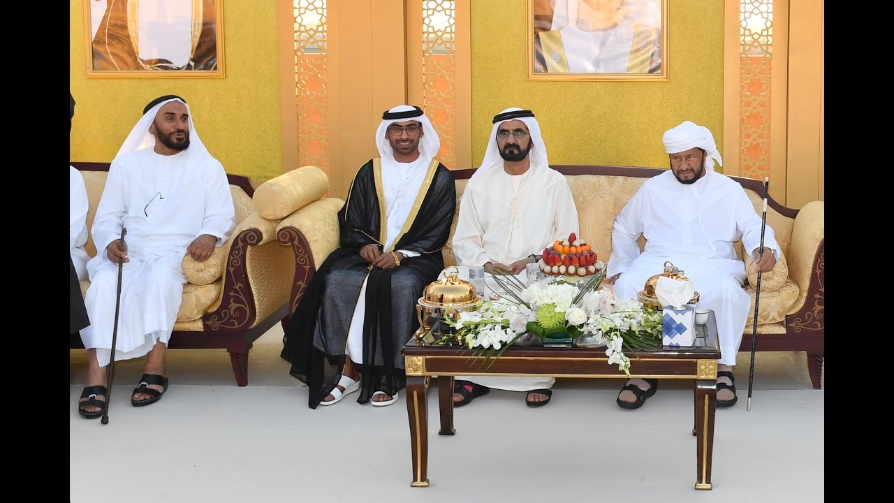 محمد بن راشد يحضر حفل زفاف نجل عمهي بن حميد المنصوري