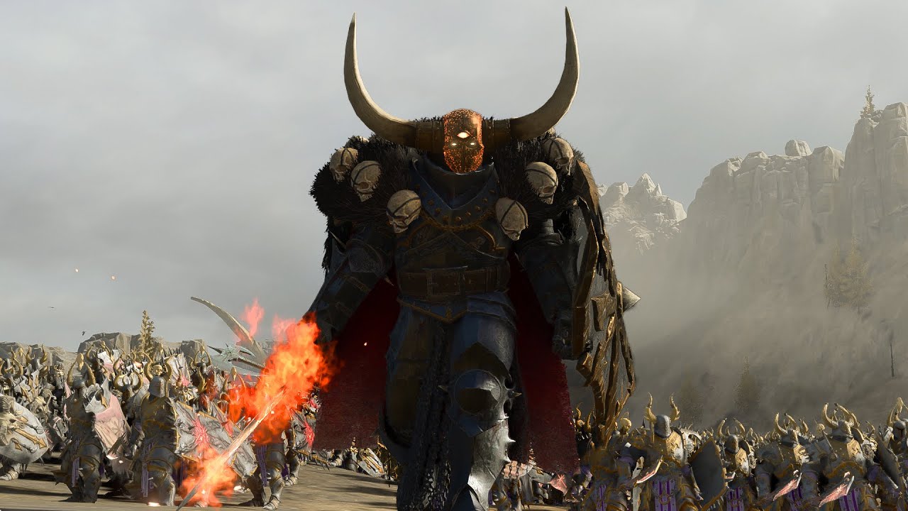 CHAOS vs LIZARDMEN - Massive TotalWar Warhammer 3 cinematic battle