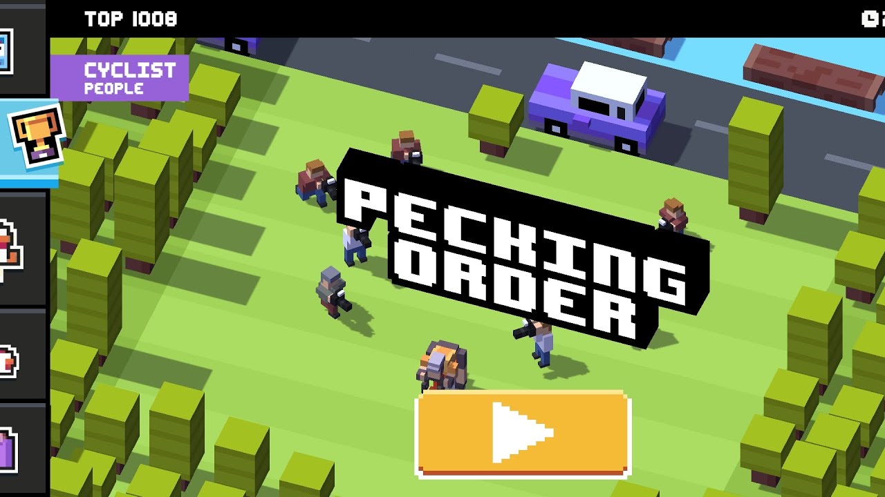 Crossy Road - Daily Level - Cyclist - High Score 1008 🚲 