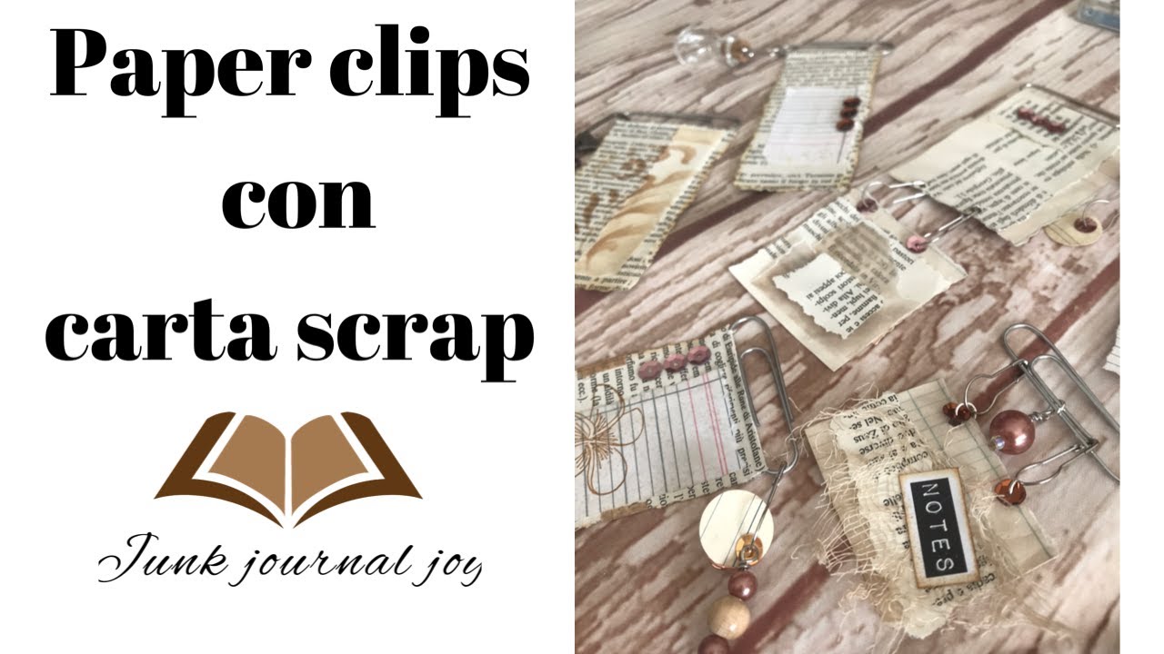 Paper clips fatte con carta scrap JJ#132