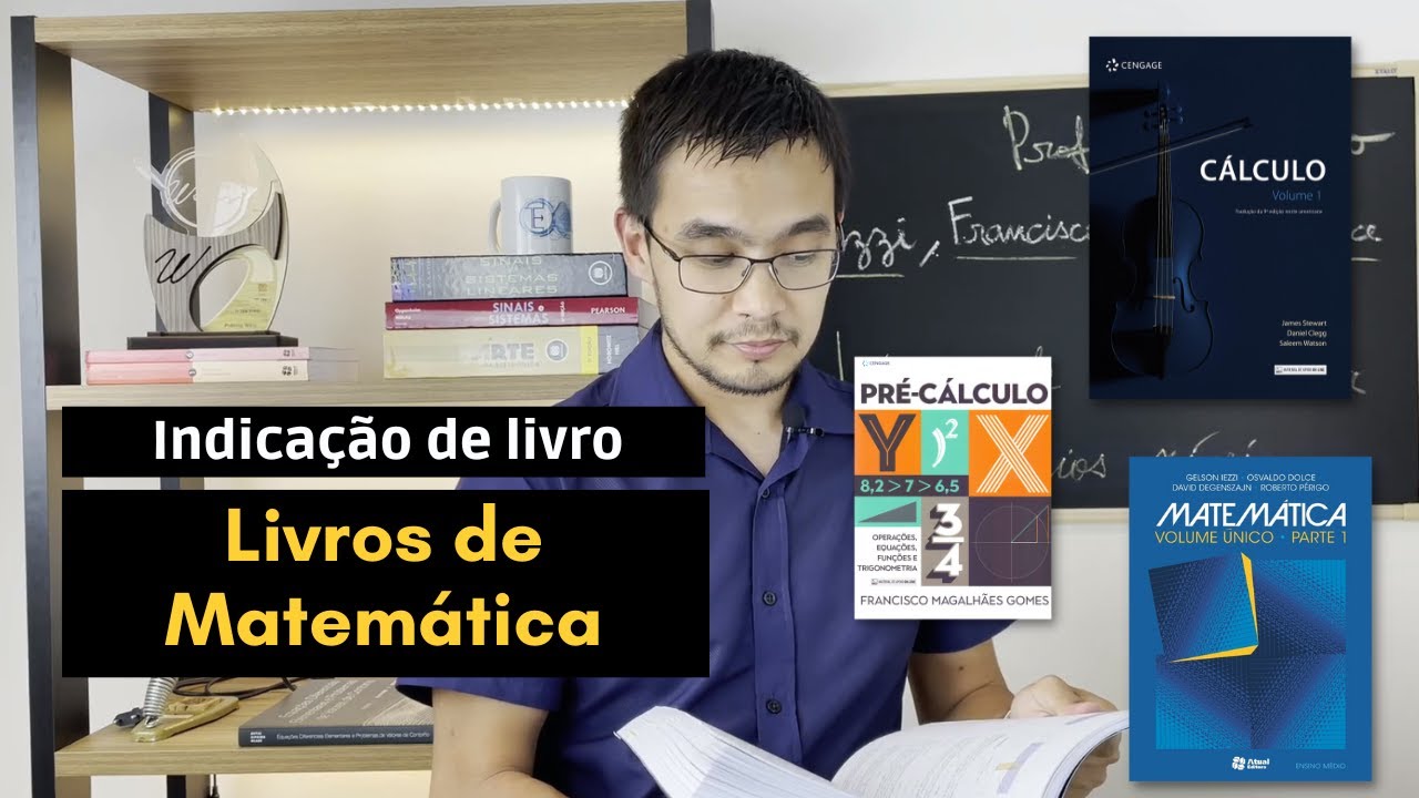 Livros de matemática de vários níveis: do ensino médio a equações diferenciais
