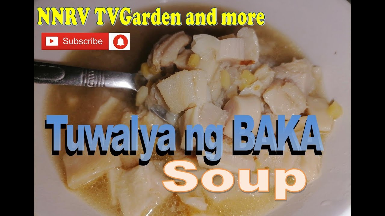 Tuwalya ng baka soup
