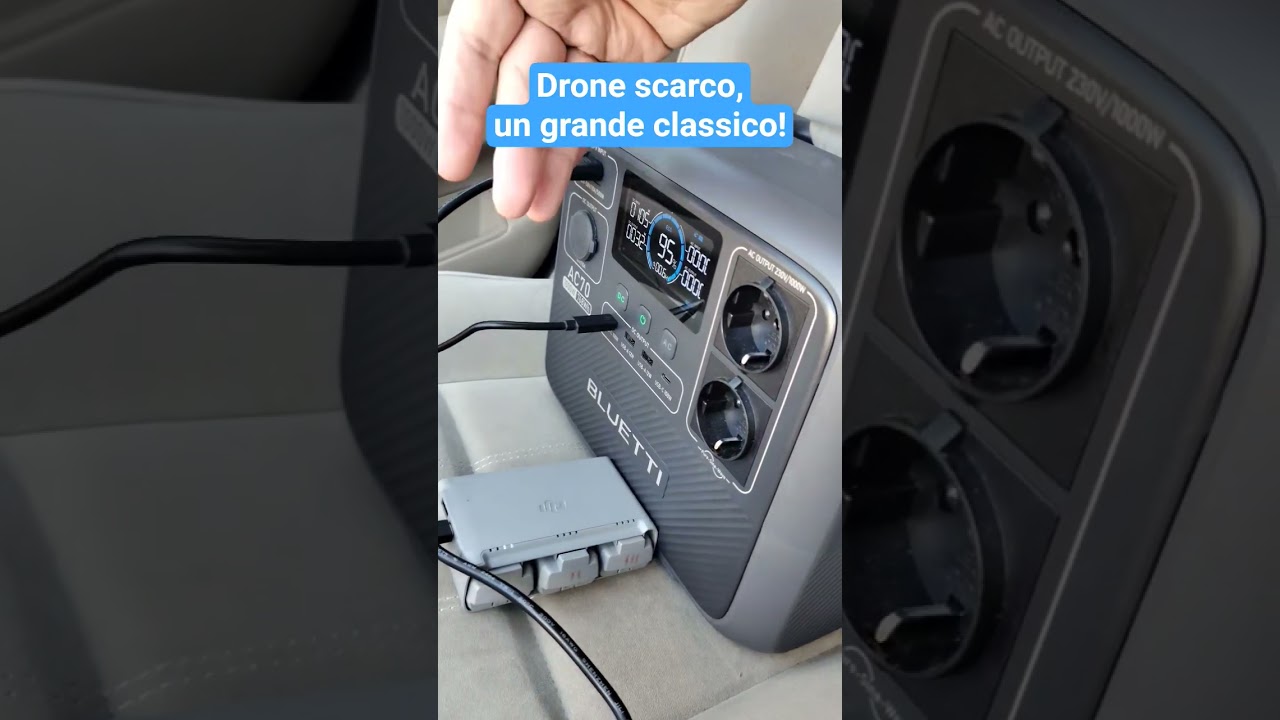 Drone scarico, come al solito..