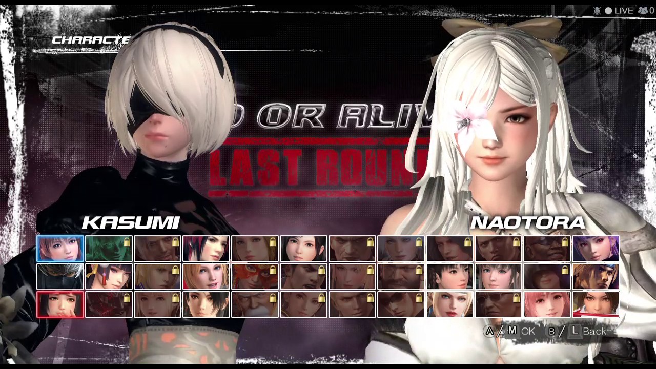 DEAD OR ALIVE 5 Last Round Mods (Zero vs 2B Kasumi)
