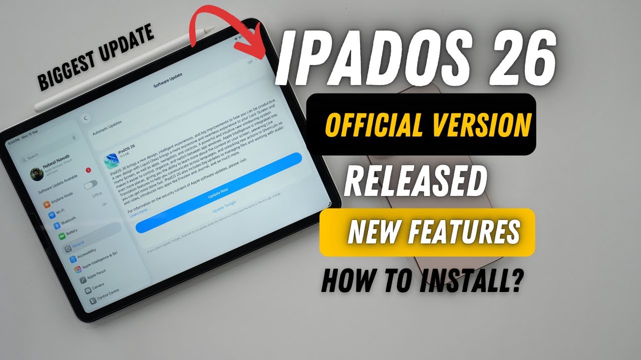 IPadOS 26 Final Stable Update Released | What's new?
