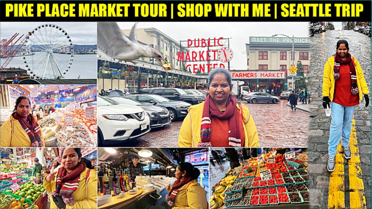Pike Place Market Tour 2023 |  Shop With Me | USA Tamil Vlogs Sainthavi's Kitchen