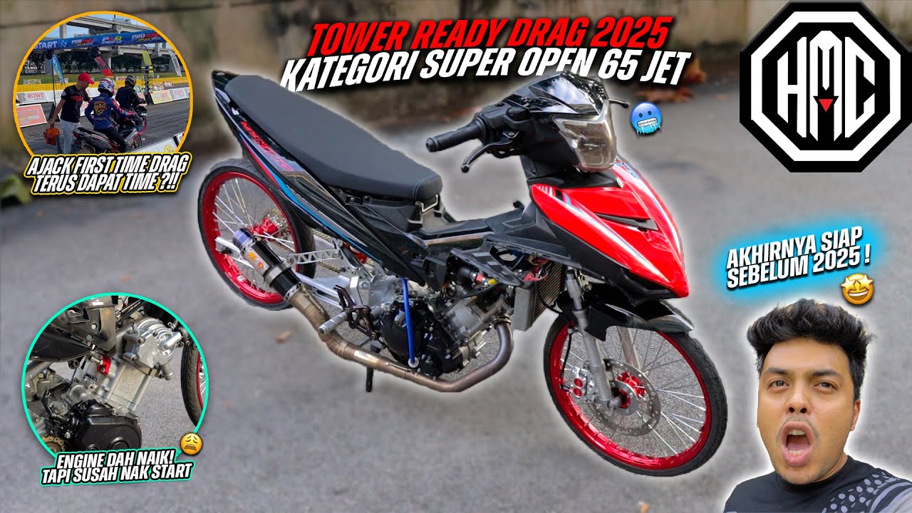 Akhirnya MOTOR Drag SiAP 100% !! 🤩 | Support Ajack Dekat DRAG 🔥 | Fuhhh Smart GiLA Motor 🥵