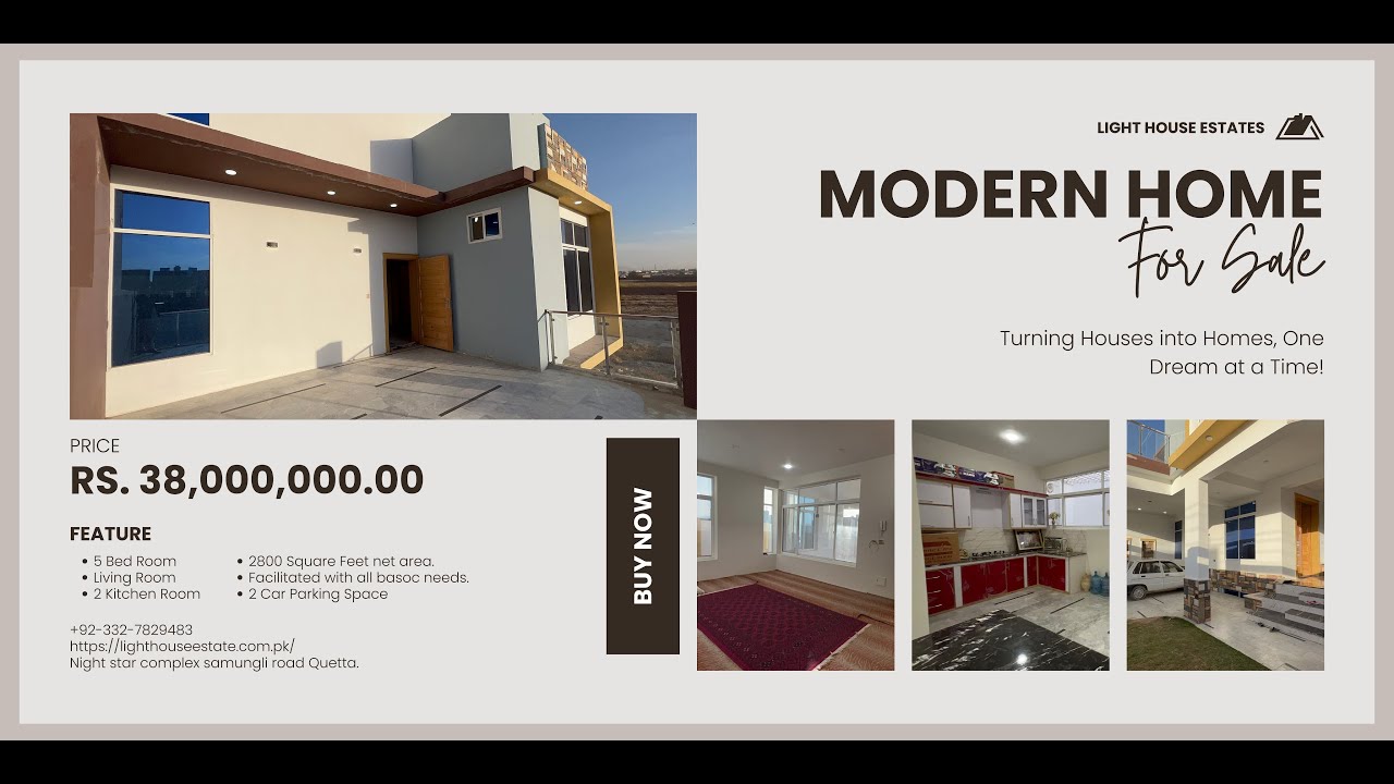 2800 Sqfts Freshly Constructed House For Sale In Garden Town.