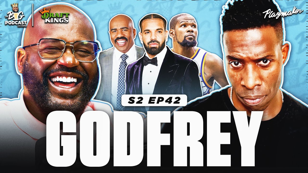 Shaq Was In Tears After Godfrey’s Shannon Sharpe Impression + Godfrey Has A Wild Drake Rant