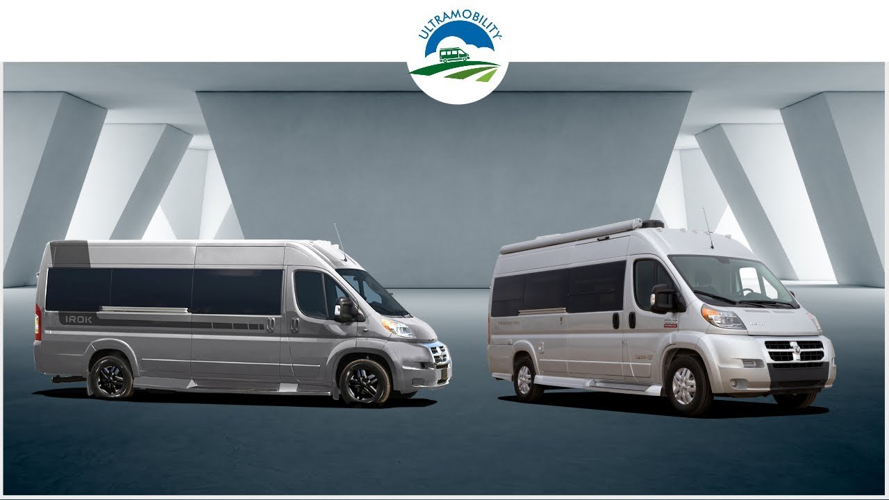 The Last 2 Under 21 Feet Gas Vans with Rear Sofa Bed Layouts | Pleasureway Lexor v Fleetwood IROK