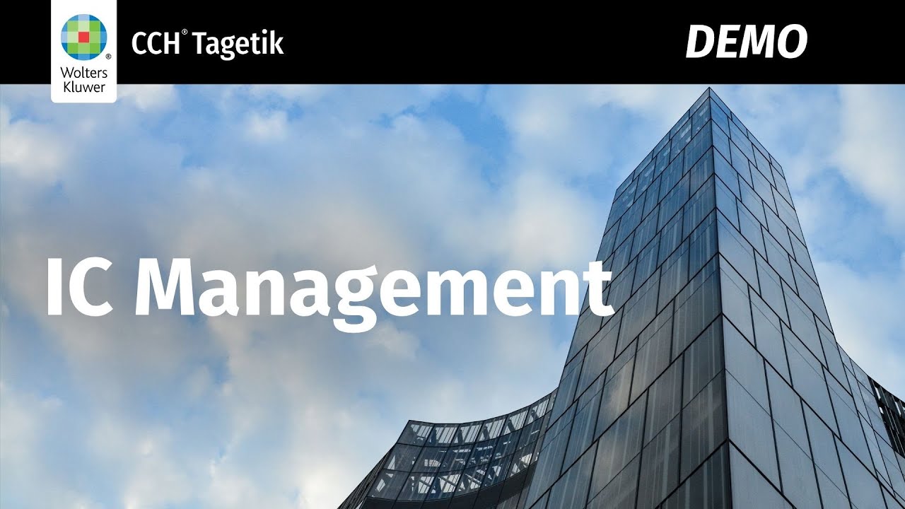 Automate Intercompany Reconciliation with CCH Tagetik | IC Management demo