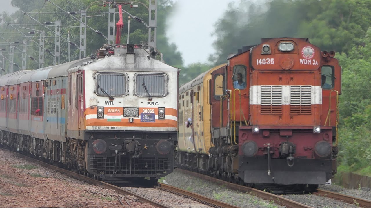Terrific LOUD HONKING Trains | Powerful ELECTRIC Trains vs DIESEL Trains | Indian Railways