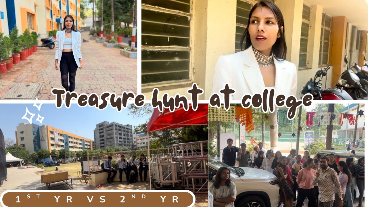 Treasure Hunt Game in College | Funniest Game | Mismatch Day #mba #college