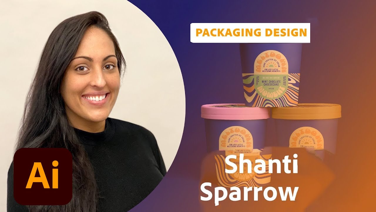 Playing with Ice Cream - Packaging Design with Shanti Sparrow - 1 of 2 | Adobe Creative Cloud