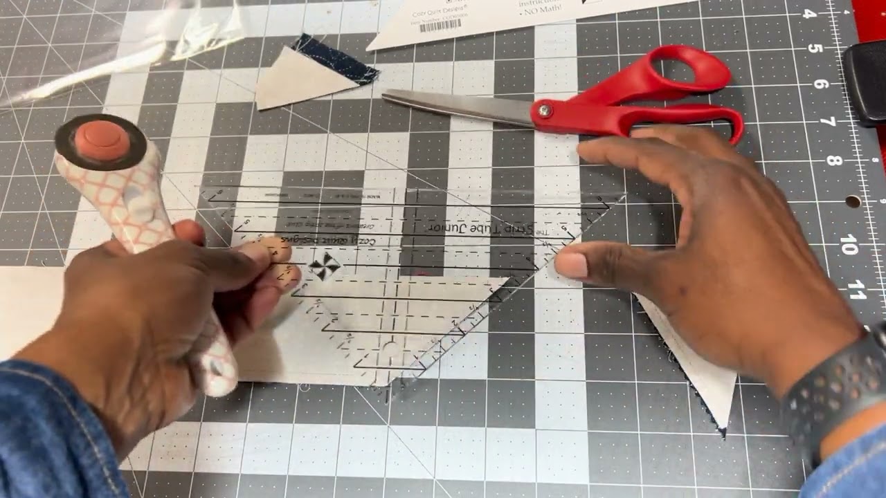Quilting Made Easy: HST Tutorial with the Strip Tube Ruler!