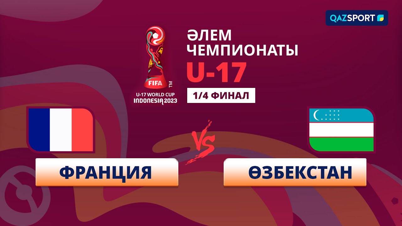 Франция – Узбекистан - 1:0. Жасөспірімдер арасындағы Әлем чемпионаты. U-17