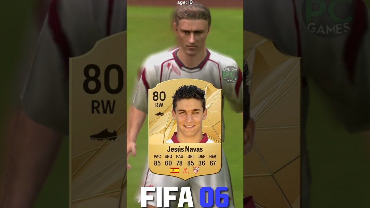 🇪🇸 JESUS NAVAS fifa evolution (05-25) #eafc25 #fc25 #fifa #jesusnavas #sevilla
