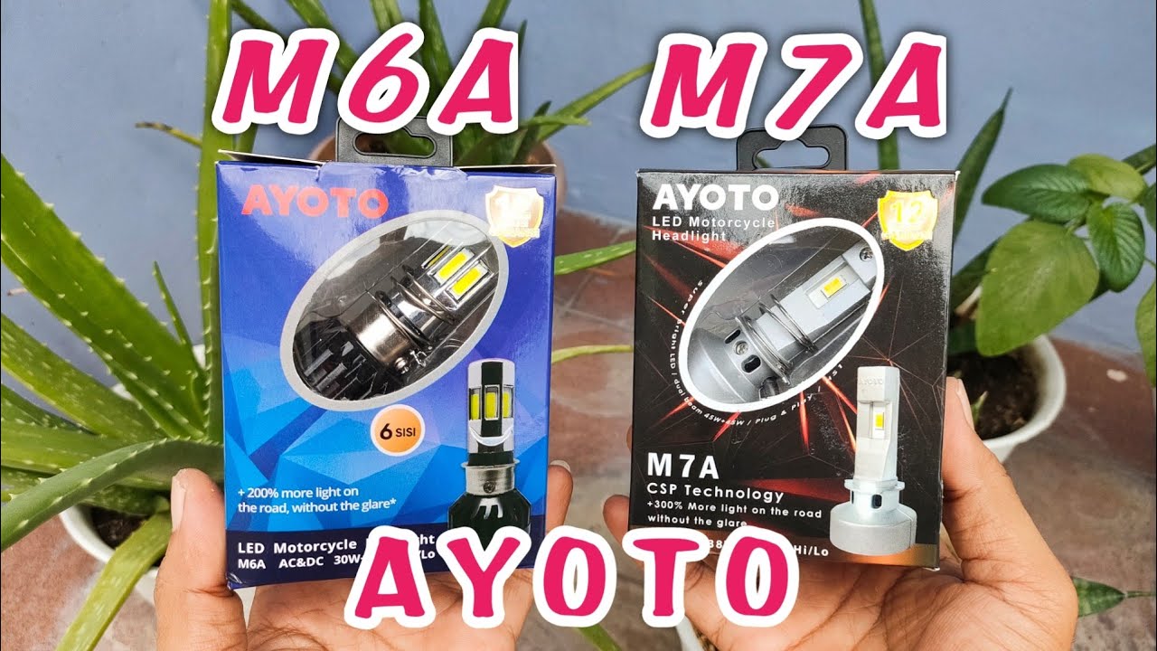TES Hasil Cahaya & Sorot Di Reflektor Siang & Malam Hari AYOTO LED Depan  M6A & M7A.Pilih Yang Mana?