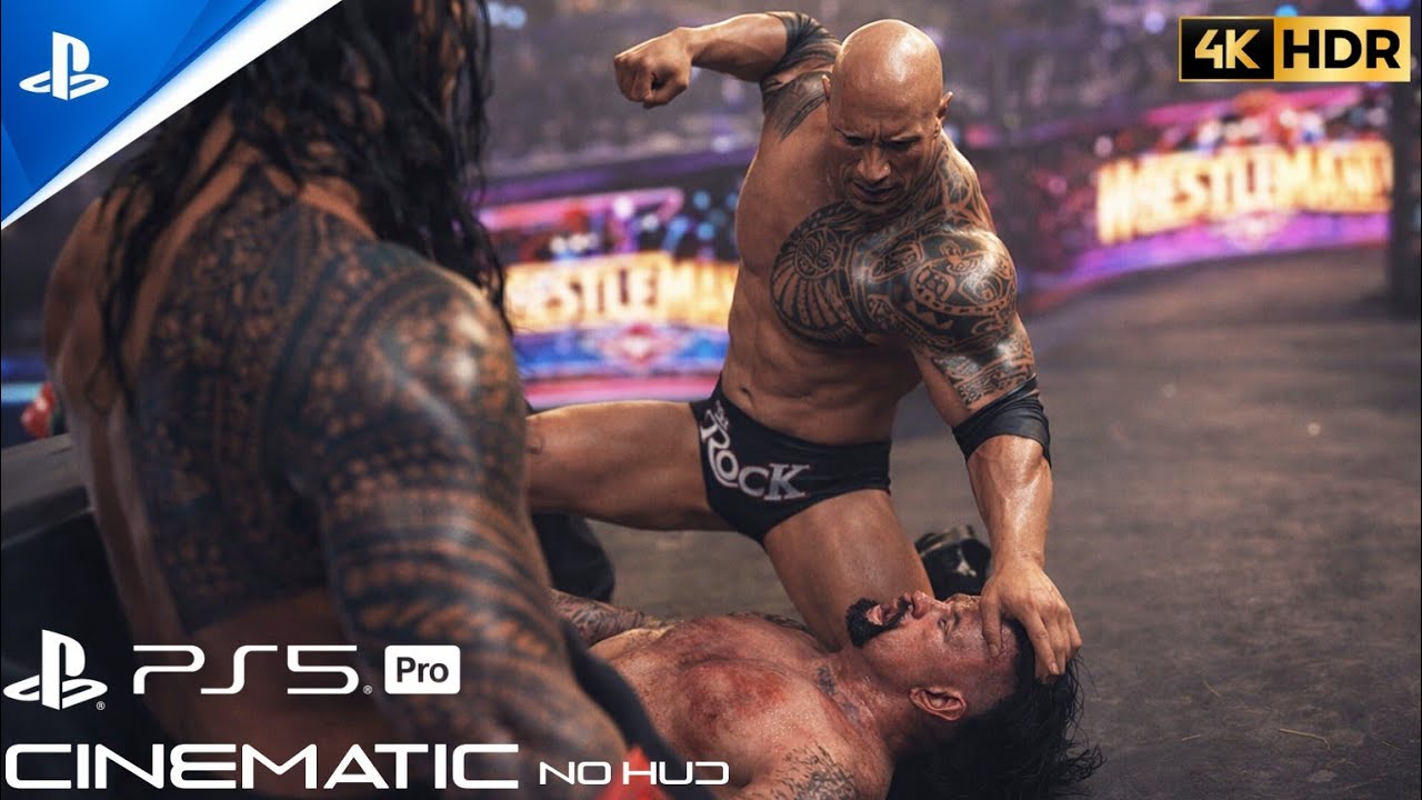 Roman Reigns & The Rock vs The Undertaker & Kane | Brothers of Destruction | WWE 2K25 | PS5 PRO 4K