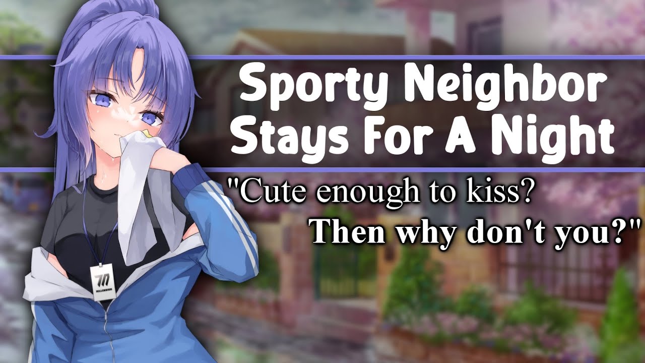 ASMR Sporty Neighbor Stays For A Night [F4M/A][Shy To Flirty][Cute][Kisses][Strangers To Lovers]