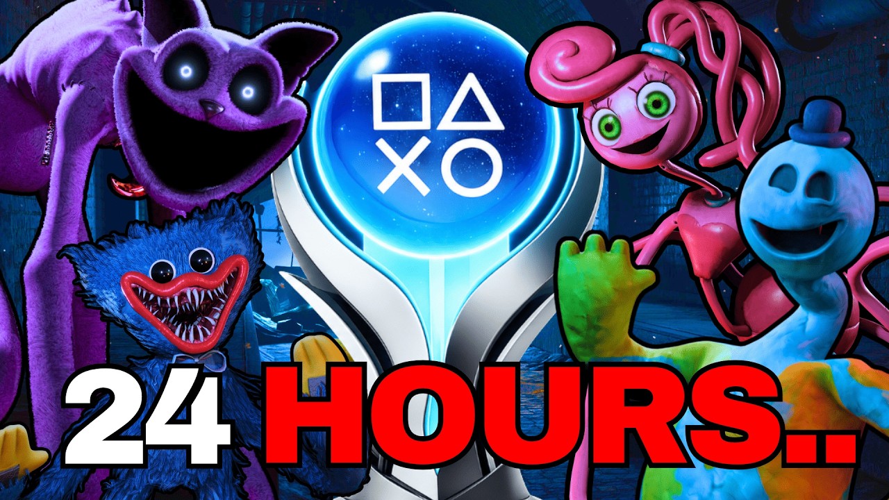 Can You Platinum EVERY Poppy Playtime Game In 24 Hours?