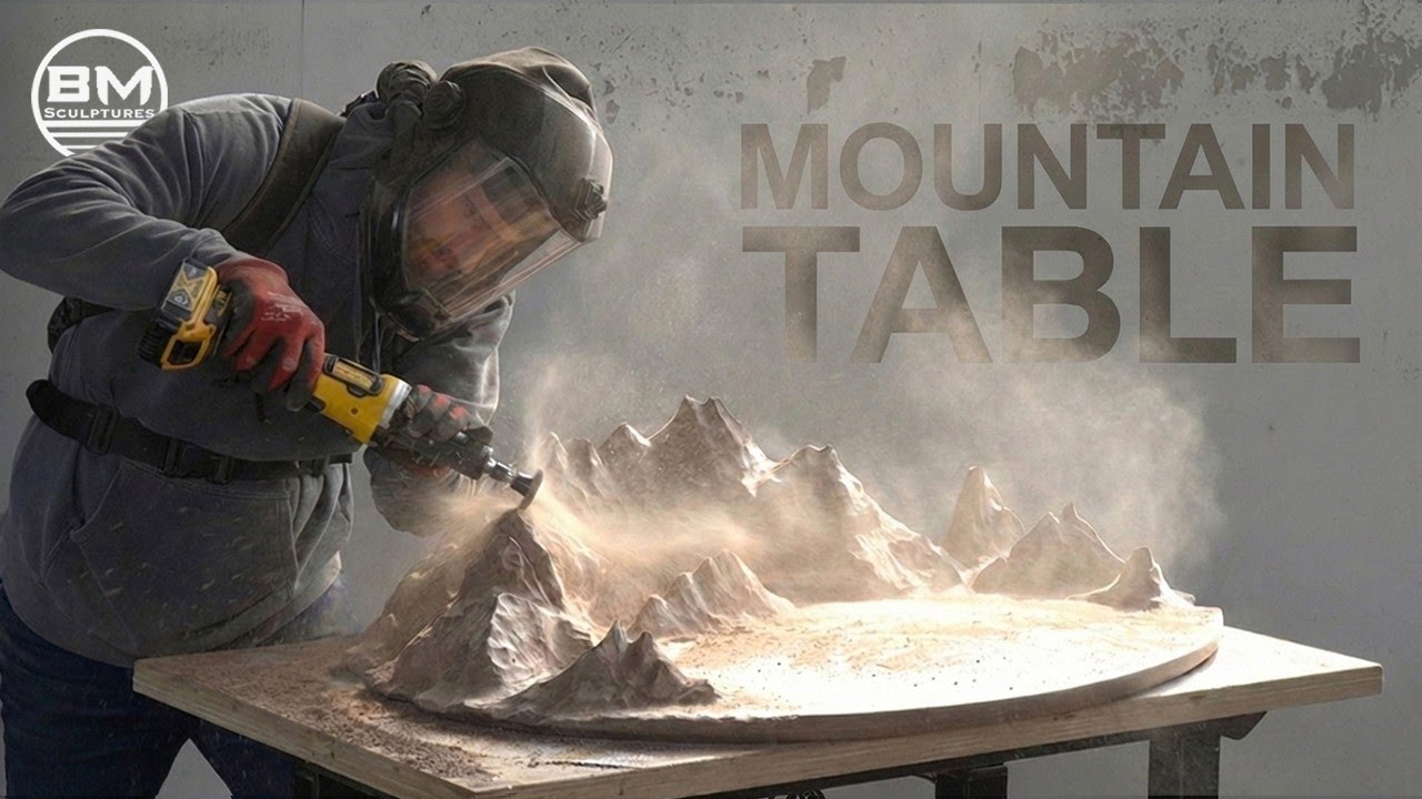 Secretly Building a MOUNTAIN TABLE