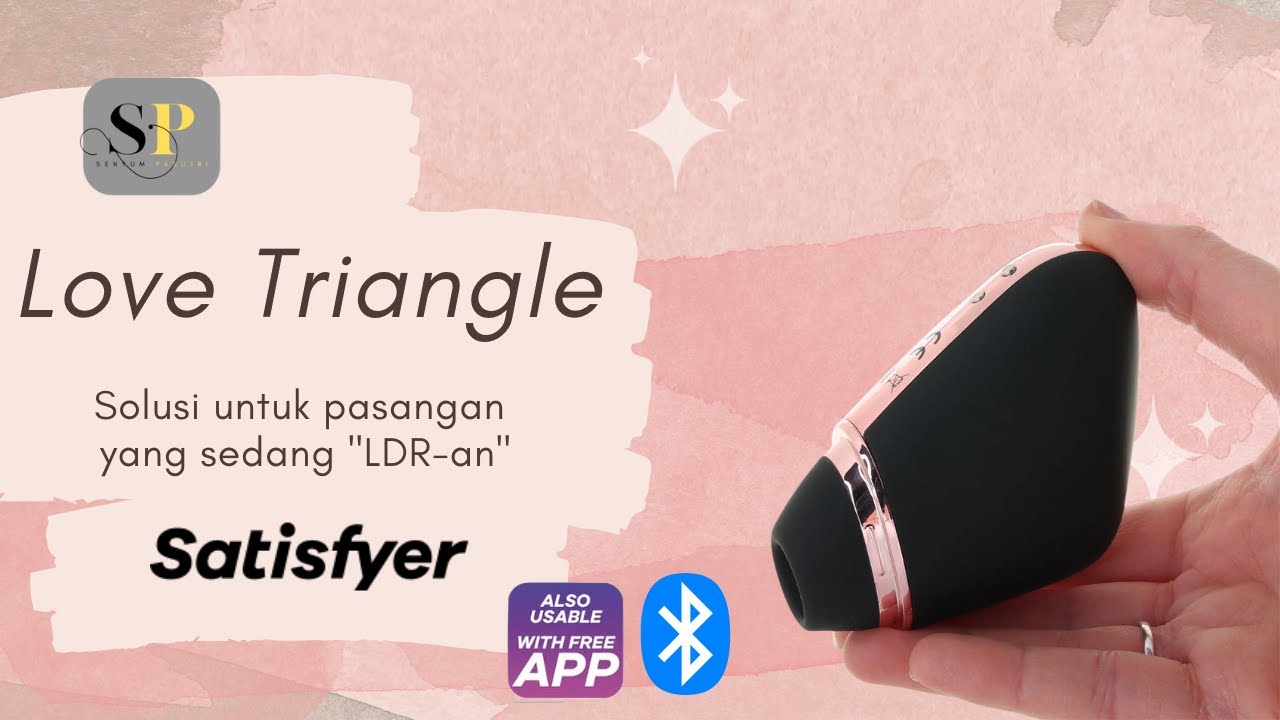 Clitoral Stimulator App Control Satisfyer - Love Triangle | Senyum Pasutri