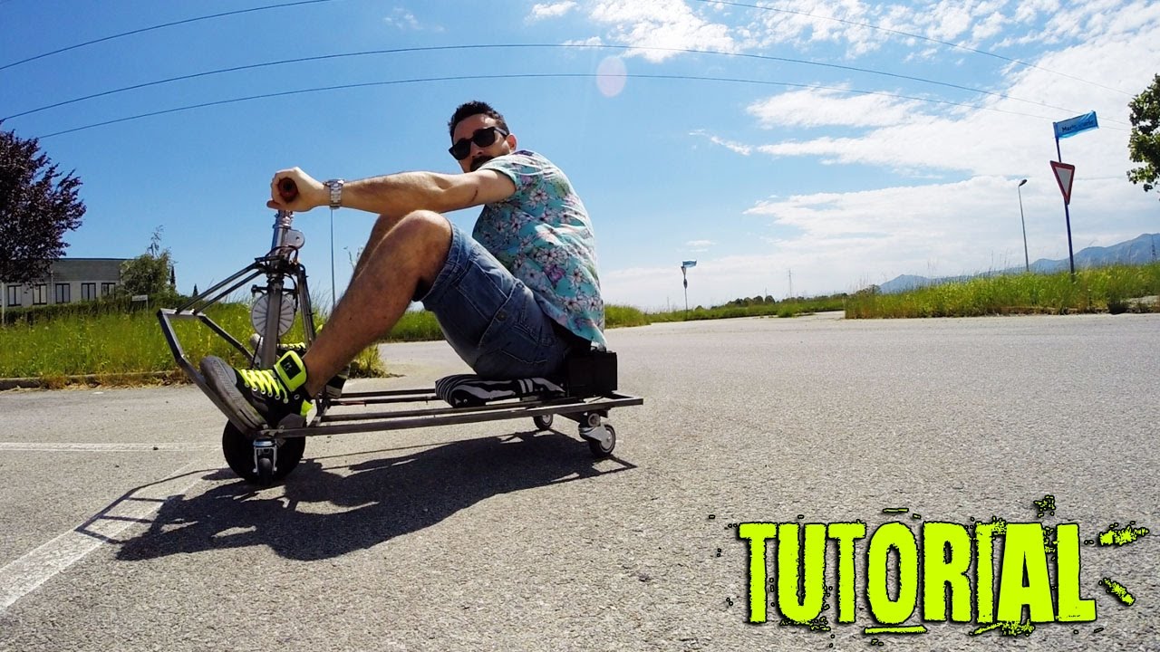 Come costruire un crazy cart artigianalmente... How to make a drift machine